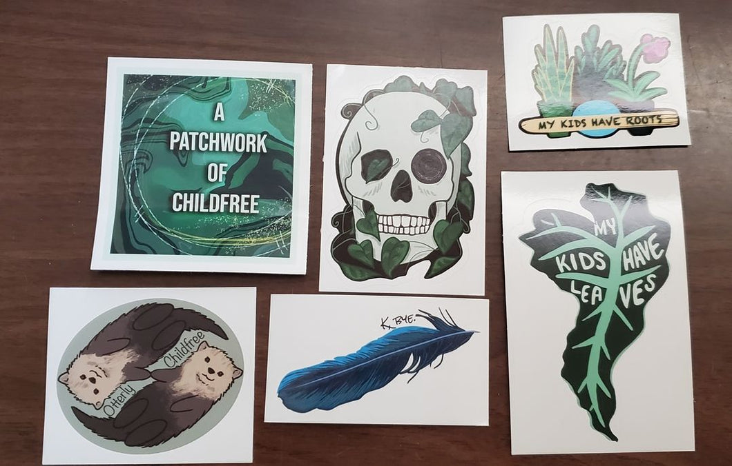 Patchwork of Childfree Sticker Pack