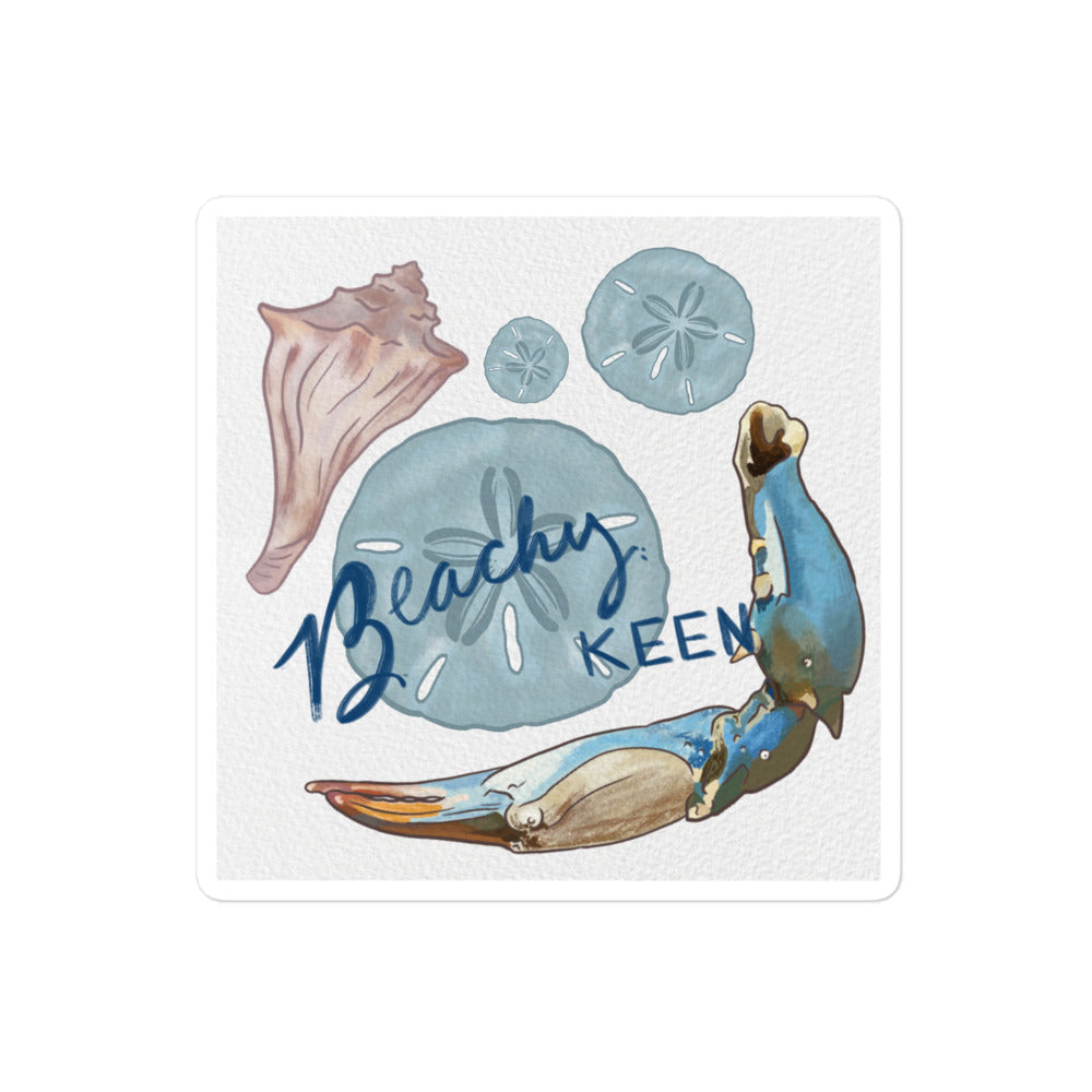 Beachy Keen Bubble-free stickers