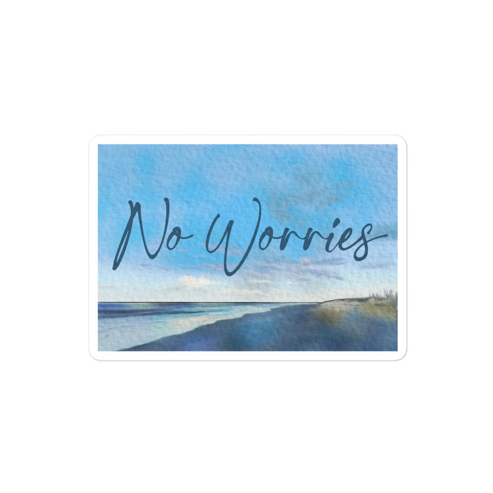 No Worries Bubble-free stickers